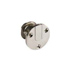 Klapl�s "Hector" med Flange �19x20mm - Forniklet