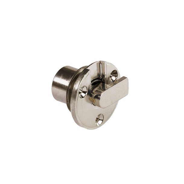 Klapl�s "Hector" med Flange �19x20mm - Forniklet