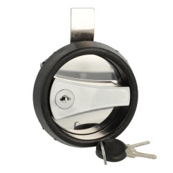 Hndtag m/Ls 72mm - Alu/Sort - Samme Ngle