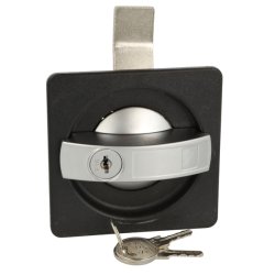 Hndtag m/Ls 72mm - Alu/Sort- Samme Ngle