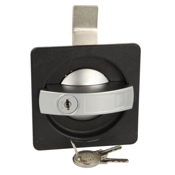 Hndtag m/Ls 72mm - Alu/Sort- Samme Ngle