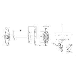 Garagegreb - Forkromet -  til Bag Montering