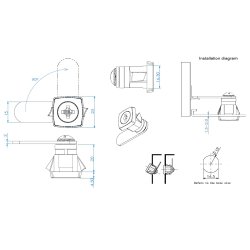 Skabsls "Argus" 19x20mm - Forkromet - Samme Ngle