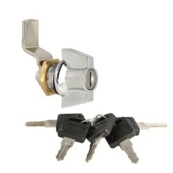 Skabsls "Zelos" m//Vrider 20x18mm - Forkromet