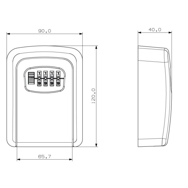 Ngleboks med Kodels - 4 Cifre