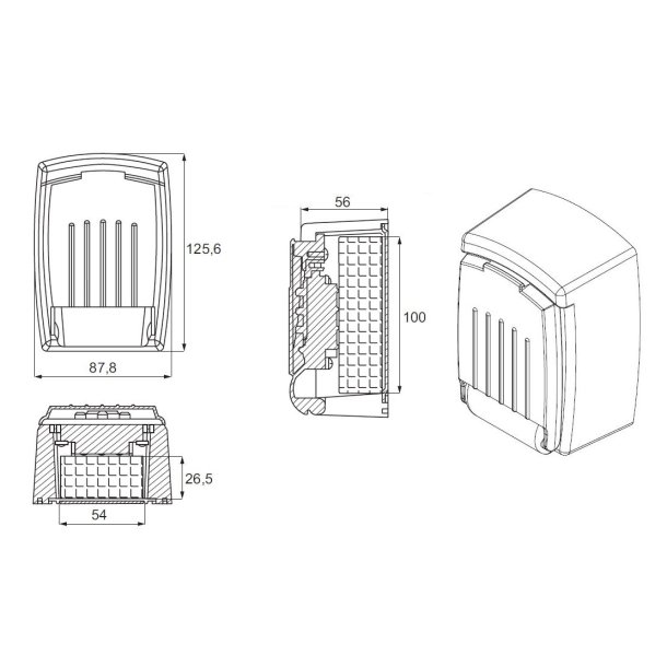 N�gleboks med Trykkode - 9 Cifre