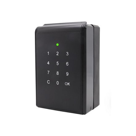 Elektronisk N�gleboks med Kode - Sort
