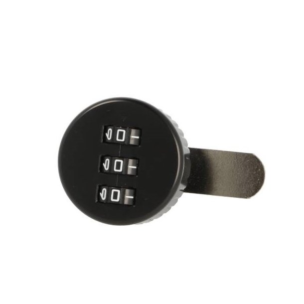 Kodels "Atlas" med 3 Hjul - 19x25mm - Sort - Venstre