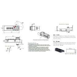 Kodels "Circe"med 4 Hjul - 77x24mm - Venstre - Engangskode