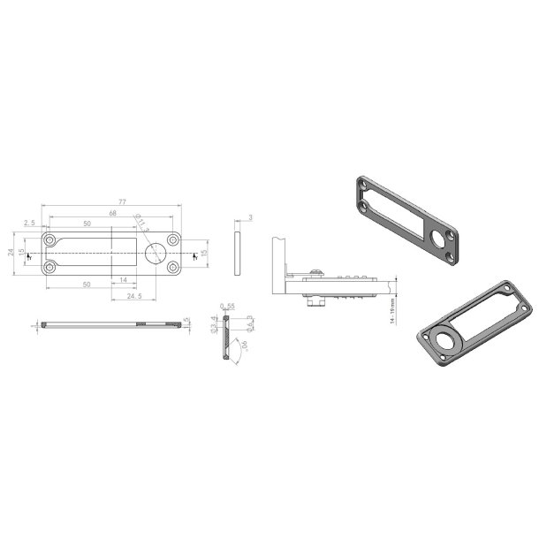 Underlagsplade til Trlger 14-19mm