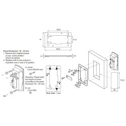 Bagplade "Triton" til Tr�panel 16-35mm Tykkelse