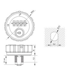 Kodels "Ino" 19x20mm med 4 Hjul - Hovednglesystem