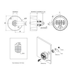 Kodels "Titan" 19x20mm med 4 Hjul - Hovednglesystem