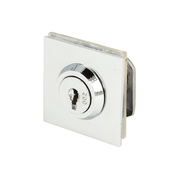 Vitrineskabsls til 8-10mm Glas - Forkromet