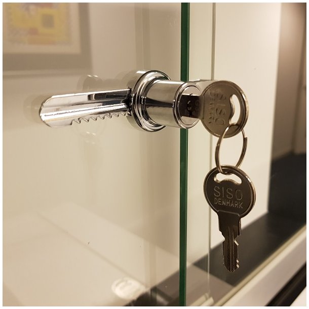 Vitrineskab Skydedrsls "Eir" 100mm