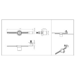 Vitrineskab Skydedrsls "Eir" 135mm