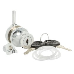 Vitrineskabsls "Sol" til 4-6mm Glas - Forkromet