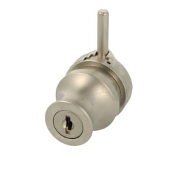 Vitrineskabsls "Sol" til 4-6mm Glas - Mat Forniklet