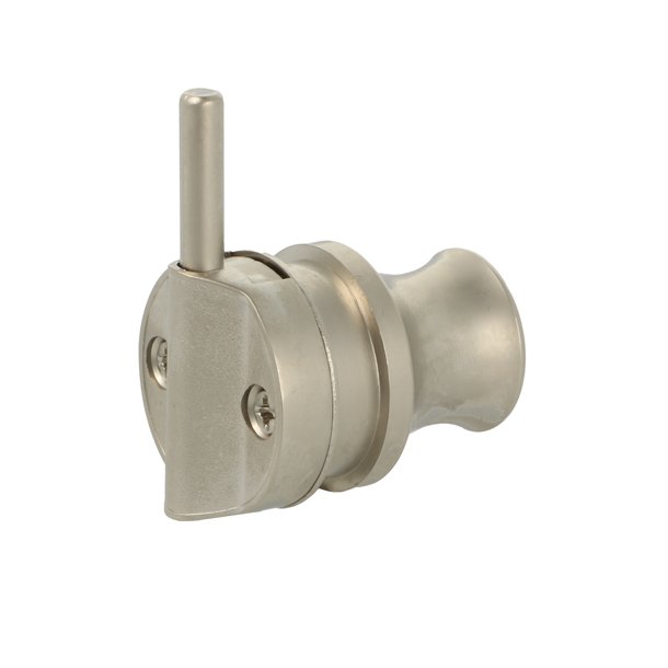 Vitrineskabsls "Sol" til 4-6mm Glas - Mat Forniklet