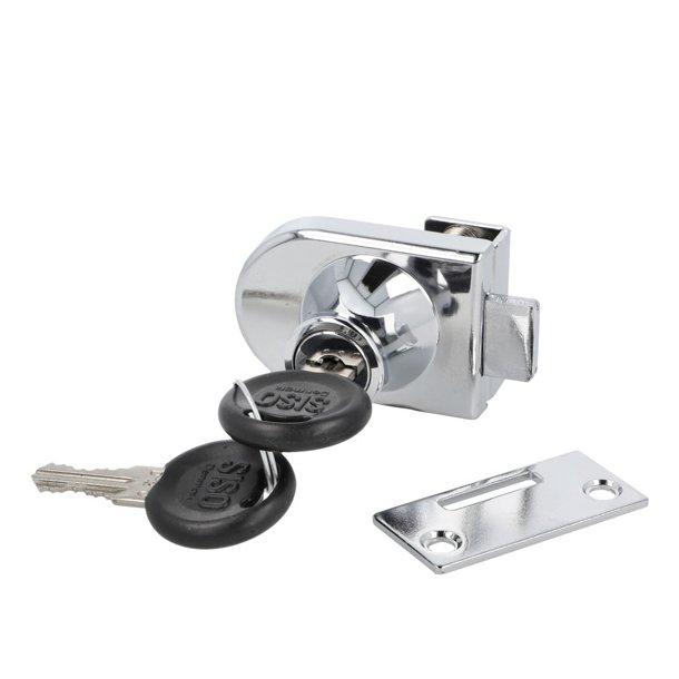 Vitrineskabsl�s "Fulla" til 4-6mm Glas - Samme N�gle (D20)