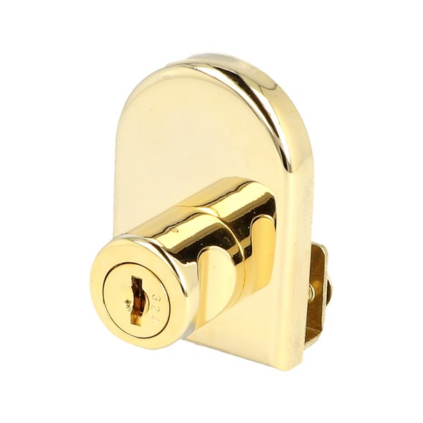 Vitrineskabsls "Fulla" til 8mm Glas - Messing Look