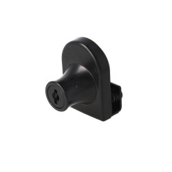 Vitrineskabsls "Fulla" til 4-6mm Glas - Sort