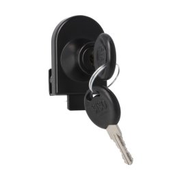 Vitrineskabsls "Fulla" til 4-6mm Glas - Sort