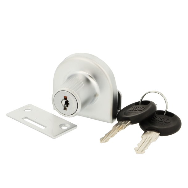 Vitrineskabsls "Lofn" til 6-8mm Glas - Samme Ngle