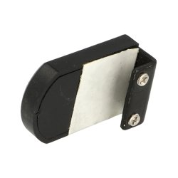 Vitrineskabsl�s "Audio" til 4-6mm Glas - Sort - Samme N�gle