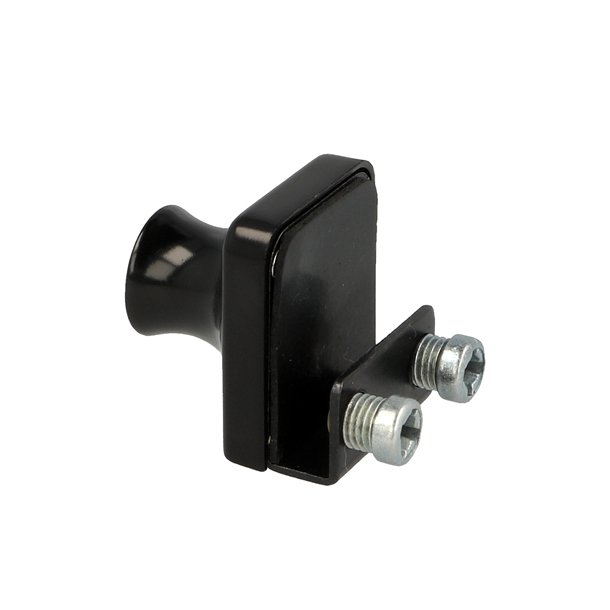 Vitrineskabsls "Gerd" til 4-6mm Glas - Sort