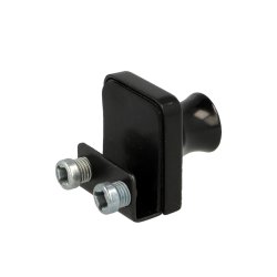 Vitrineskabsls "Gerd" til 4-6mm Glas - Sort