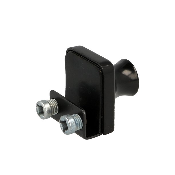 Vitrineskabsls "Gerd" til 4-6mm Glas - Sort