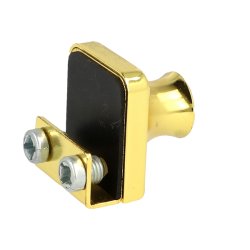 Vitrineskabsls "Gerd" til 4-6mm Glas - Messing Look