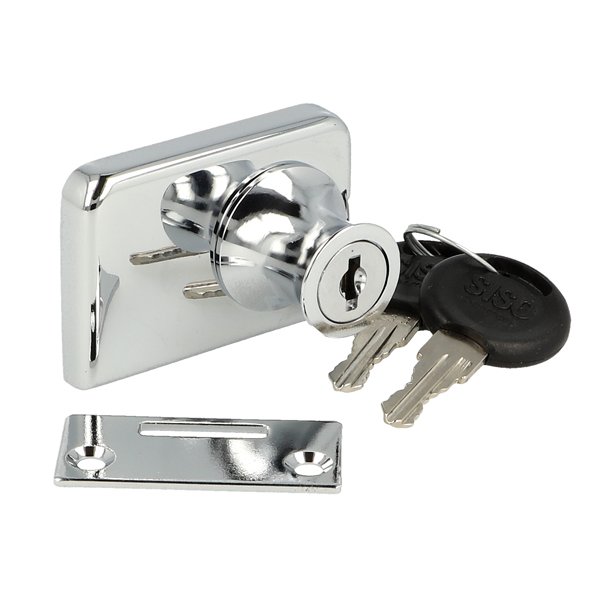 Vitrineskabsls "Gerd" t/4-6mm Dobbelt Glas - Samme Ngle