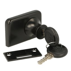 Vitrineskabsls "Gerd" t/4-6mm Dobbelt Glas - Sort