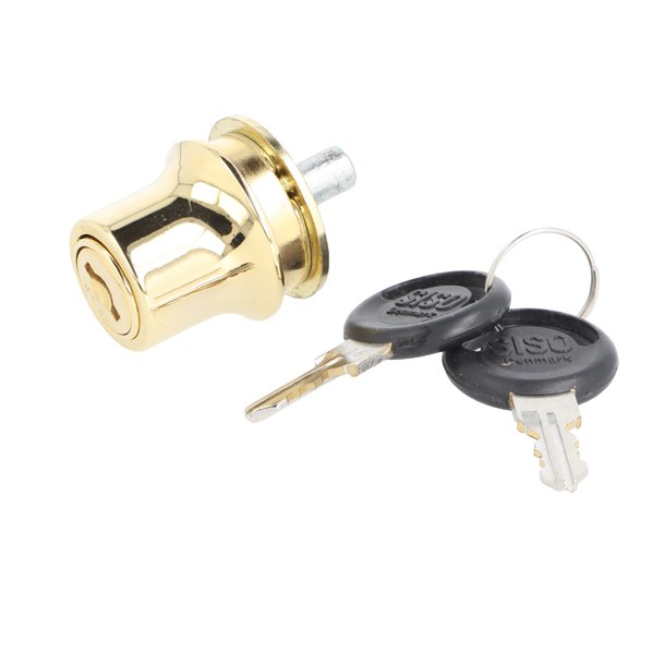 Vitrineskab Skydedrs Trykls "Var" - Messing Look