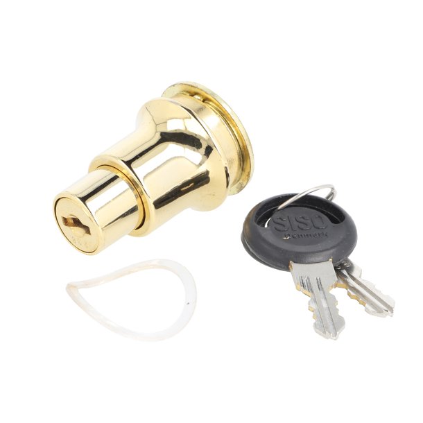 Vitrineskab Skydedrs Trykls "Var" - Messing Look