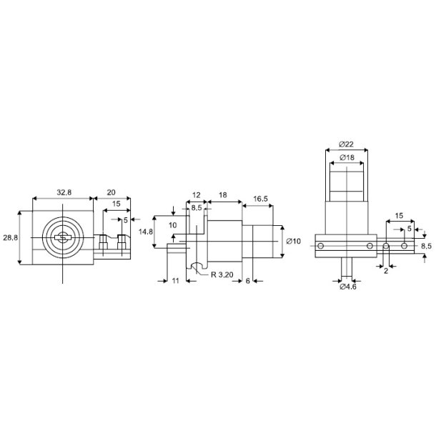 Vitrineskab Skydedrs Trykls "Njrun" - Messing