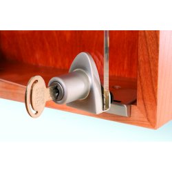 Vitrineskabsls "Vr" til 4-5mm Glas - Bronzeret