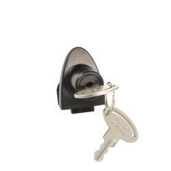 Vitrineskabsls "Vr" til 4-6mm Glas - Sort