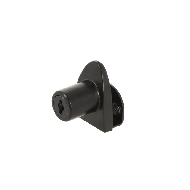 Vitrineskabsls "Vr" til 4-6mm Glas - Sort