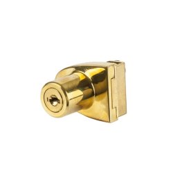 Vitrineskabsls "Vr" til 4-5mm Glas - Messing Look