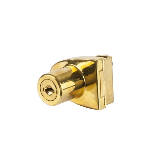 Vitrineskabsls "Vr" til 4-5mm Glas - Messing Look