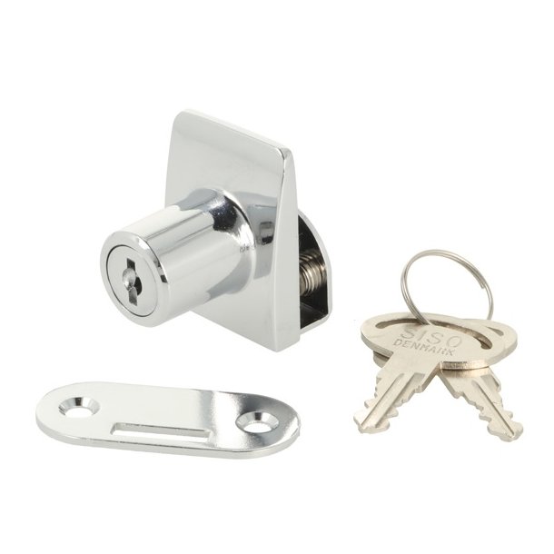 Vitrineskabsls "Sigyn" til 4-6mm Glas - Samme Ngle