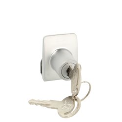 Vitrineskabsls "Sigyn" til 4-6mm Glas - Alu Finish