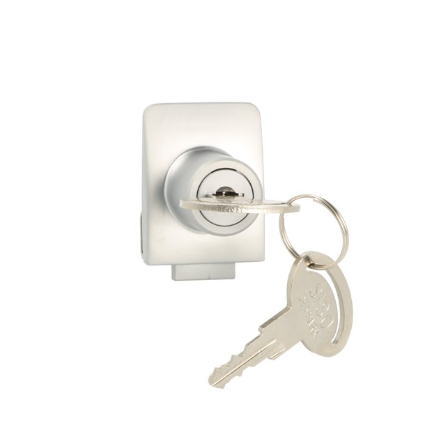 Vitrineskabsls "Sigyn" til 4-6mm Glas - Alu Finish