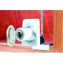 Vitrineskabsls "Sigyn" til 4-6mm Glas - Samme Ngle