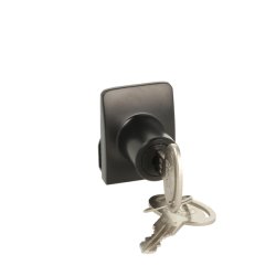 Vitrineskabsls "Sigyn" til 4-6mm Glas - Sort