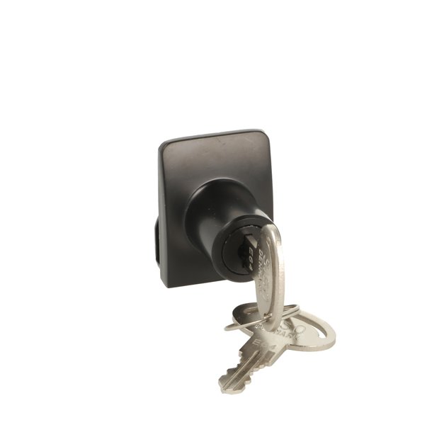 Vitrineskabsls "Sigyn" til 4-6mm Glas - Sort