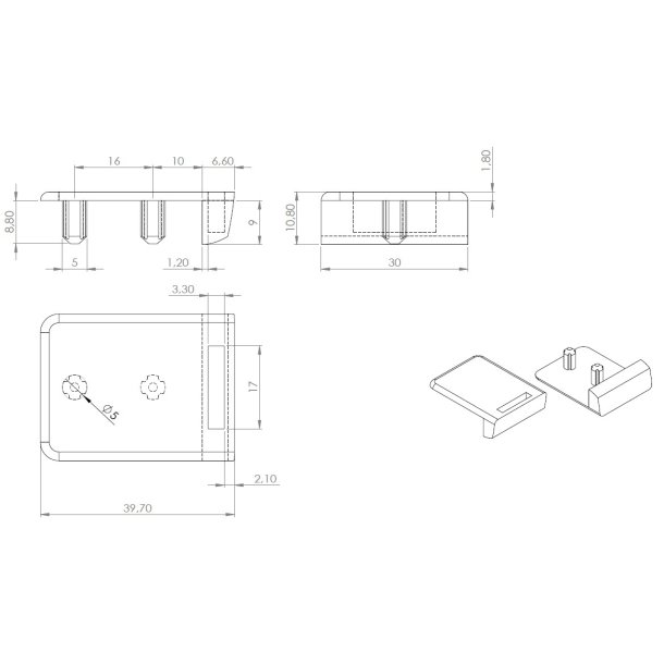 Slutblik til Vitrineskabsls "Sigyn" m/Enkelt Glas